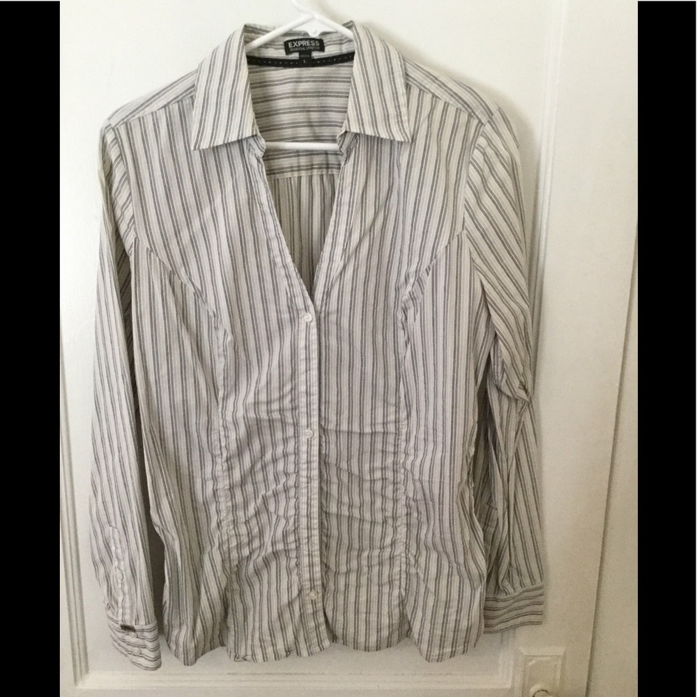 Striped button down shirt from Express